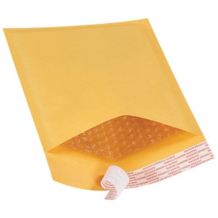 Bsc Preferred 6 x 10'' Kraft No 0 Self-Seal Bubble Mailers, 250PK BUY00026710